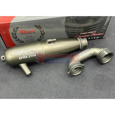 Max Power EFRA 2164 with 22499 manifold .21 GT Black Hard Exhaust pipe set